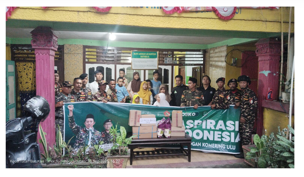 GP Ansor dan Banser OKU santuni anak yatim