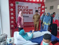 Bupati Teddy Pimpin Donor Darah Massal HUT ARSADA