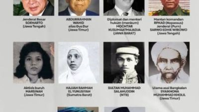 Prabowo Anugerahkan 10 Pahlawan Nasional