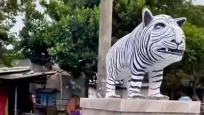 patung macan putih kediri