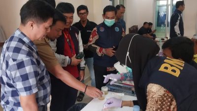 Tes Urine Aparatur Desa OKU Digelar