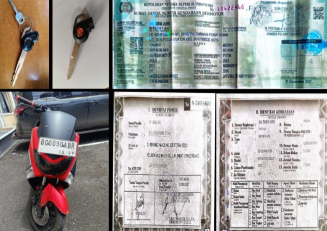 maling motor n max baturaja