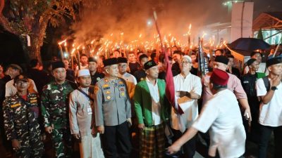 Pawai Obor sambut ramadhan oku