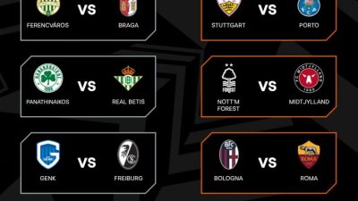 Hasil undian Liga Europa babak 16 besar