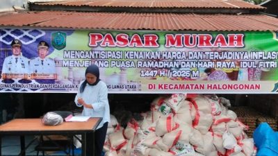 Pemkab Paluta gelar pasar murah