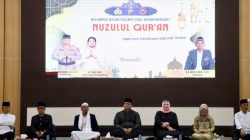 Kapolres OKU AKBP Endro Aribowo beserta jajaran mengikuti rangkaian peringatan malam Nuzulul Qur'an di Mapolres OKU dengan khidmat.