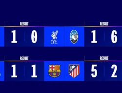 Hasil Leg 1 16 Besar Liga Champions 2026