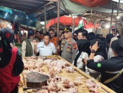 Sidak Pasar OKU, Harga Bahan Pokok Aman