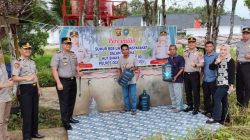 Sumur Bor Polres OKU Bantu Warga