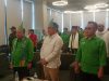 Peserta dan tamu undangan berdiri khidmat saat pembukaan Muscab PKB OKU.