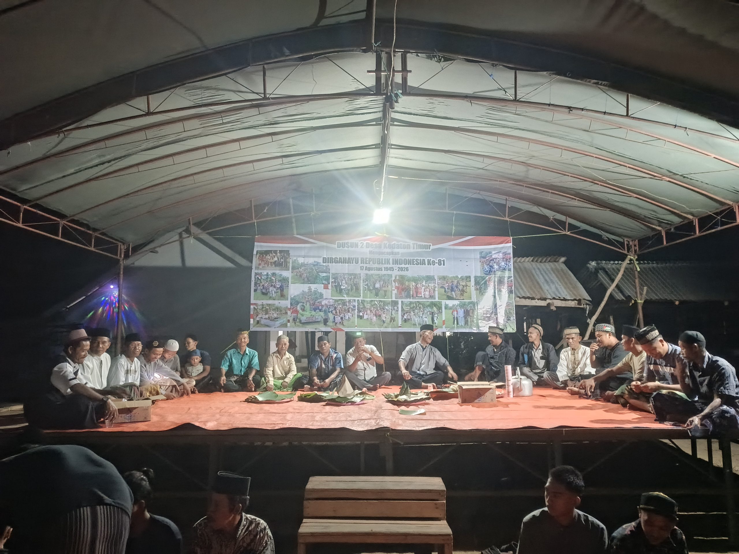 Malam Tirakatan dan Doa Bersama HUT ke-81 RI Dusun 2 Kedaton Timur